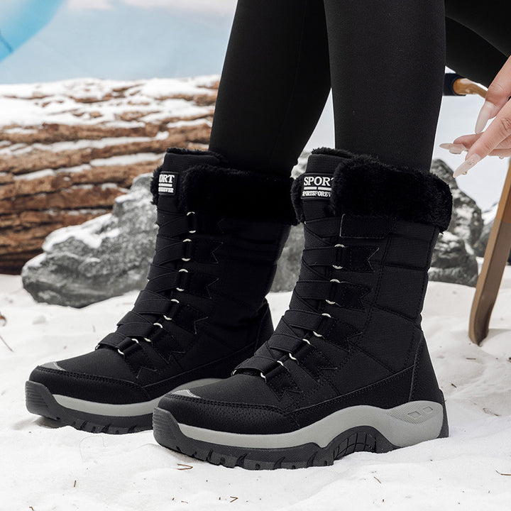 Damen Wetterfeste Winterstiefel mit isolierendem Innenfutter und rutschfester Sohle Drune