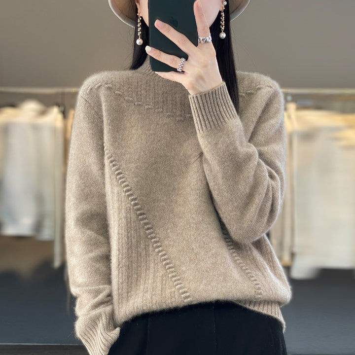 Damen Eleganter und bequemer Strickpullover mit einzigartigem Design Drune