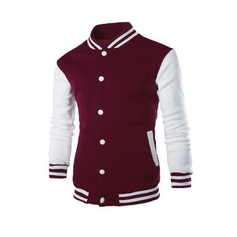 Herren varsity Jacke mit sportlichem Design und funktionalen Taschen Drune