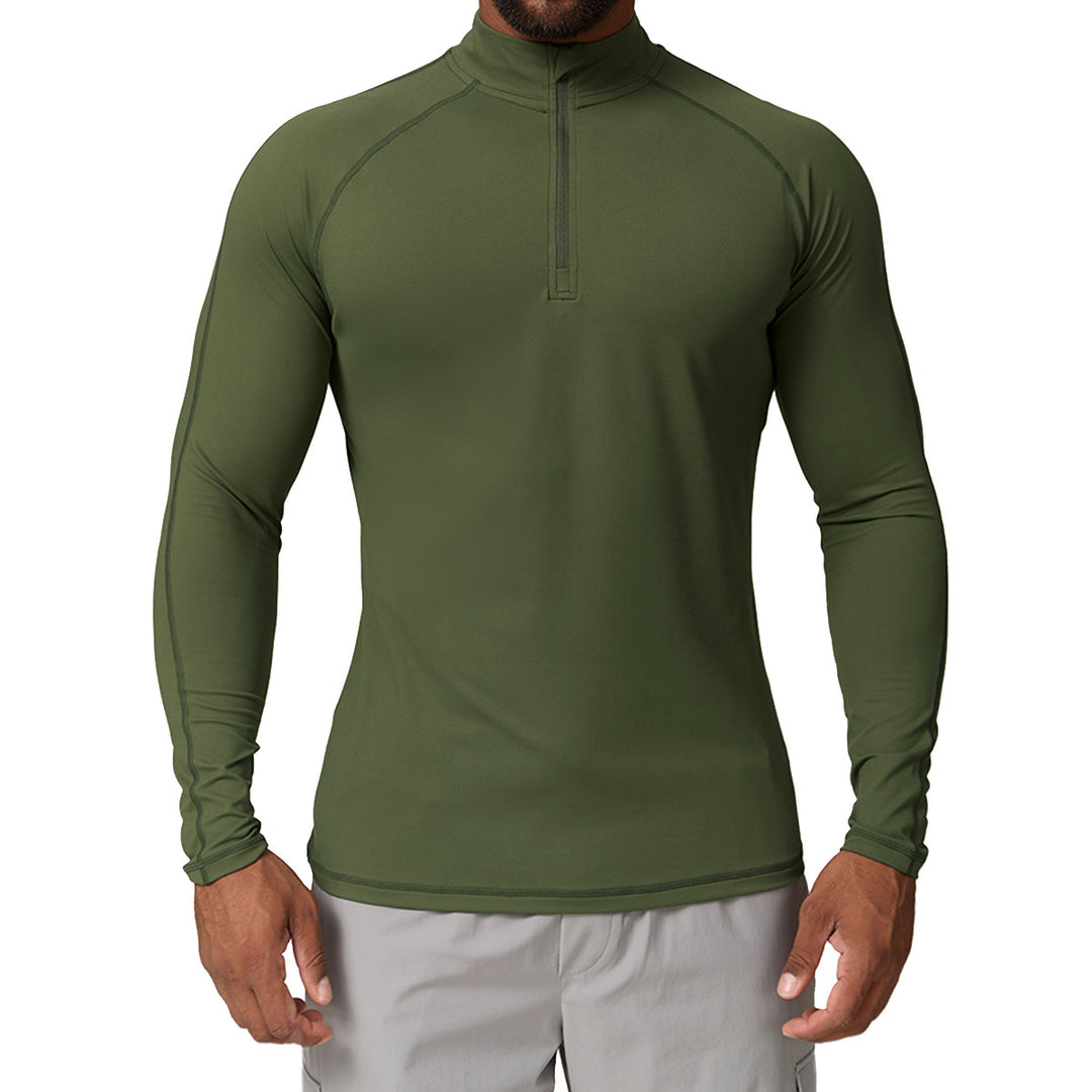 Herren Funktionsshirt mit zippbarem Kragen Drune