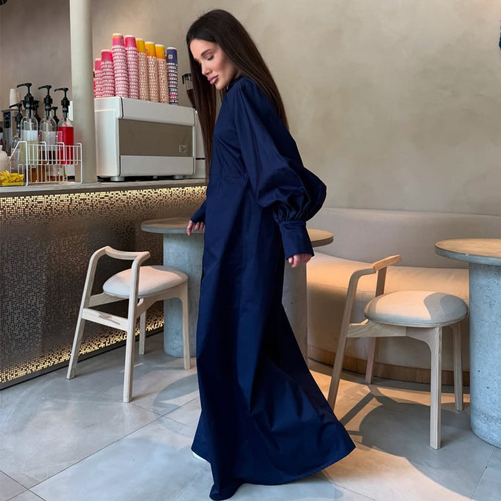 Damen Oversize-Hemdblusenkleid Drune