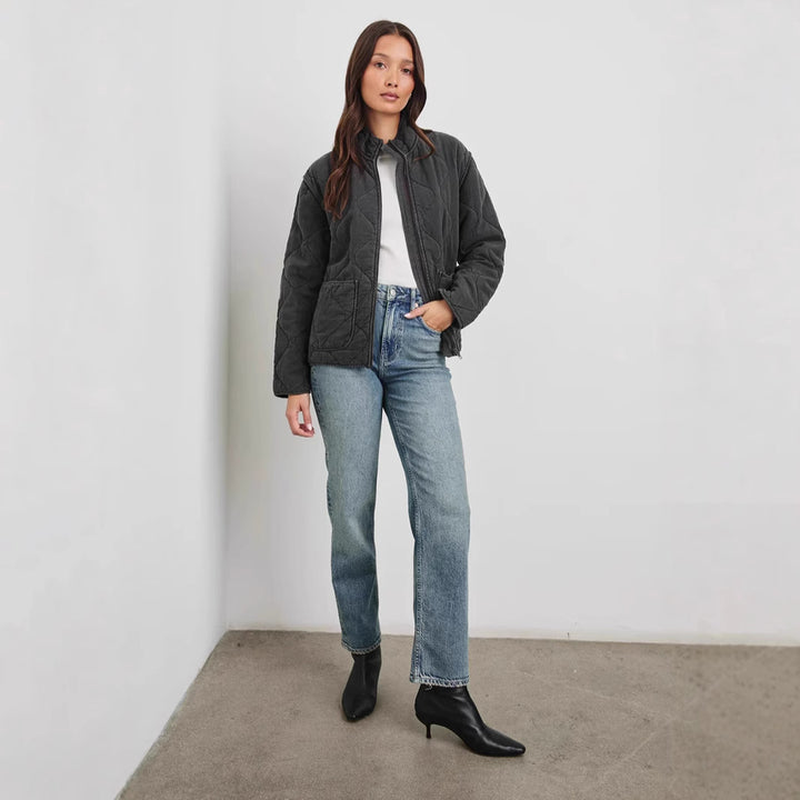 Damen gestepfte Freizeitjacke mit praktischen Taschen Drune