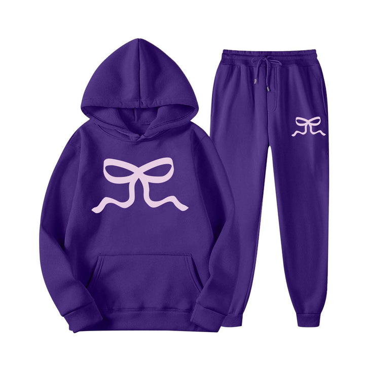 Damen lässiger Hoodie und Jogginghose Set Drune