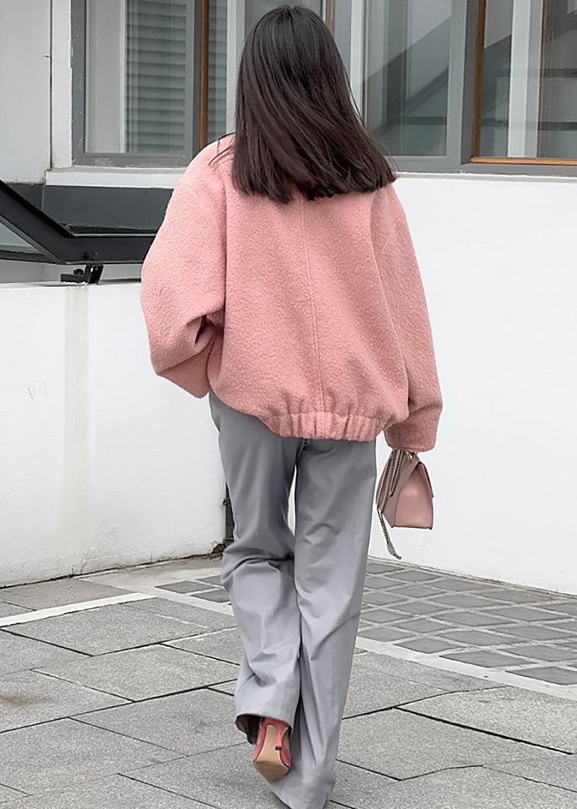 Drune | Kragen Oversized Bouclé Jacke
