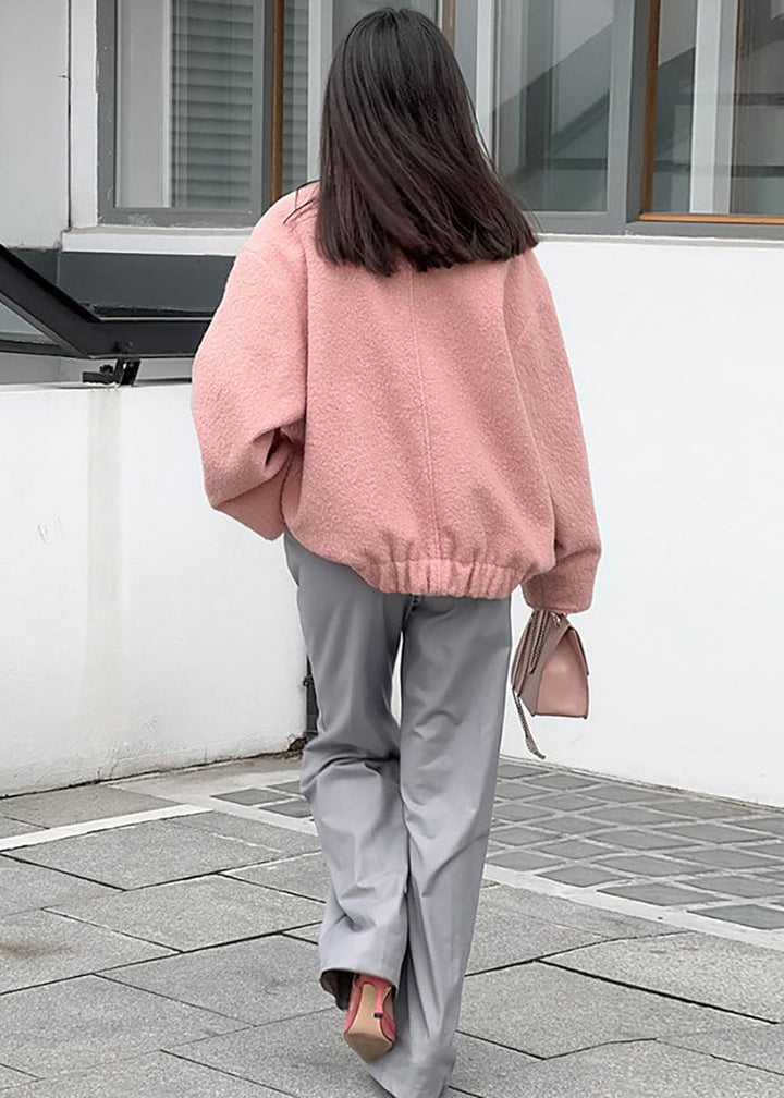 Drune | Kragen Oversized Bouclé Jacke