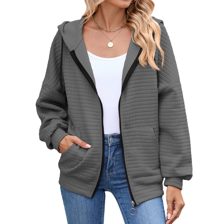 Damen Kapuzenjacke mit strukturiertem Design und praktischen Taschen Drune