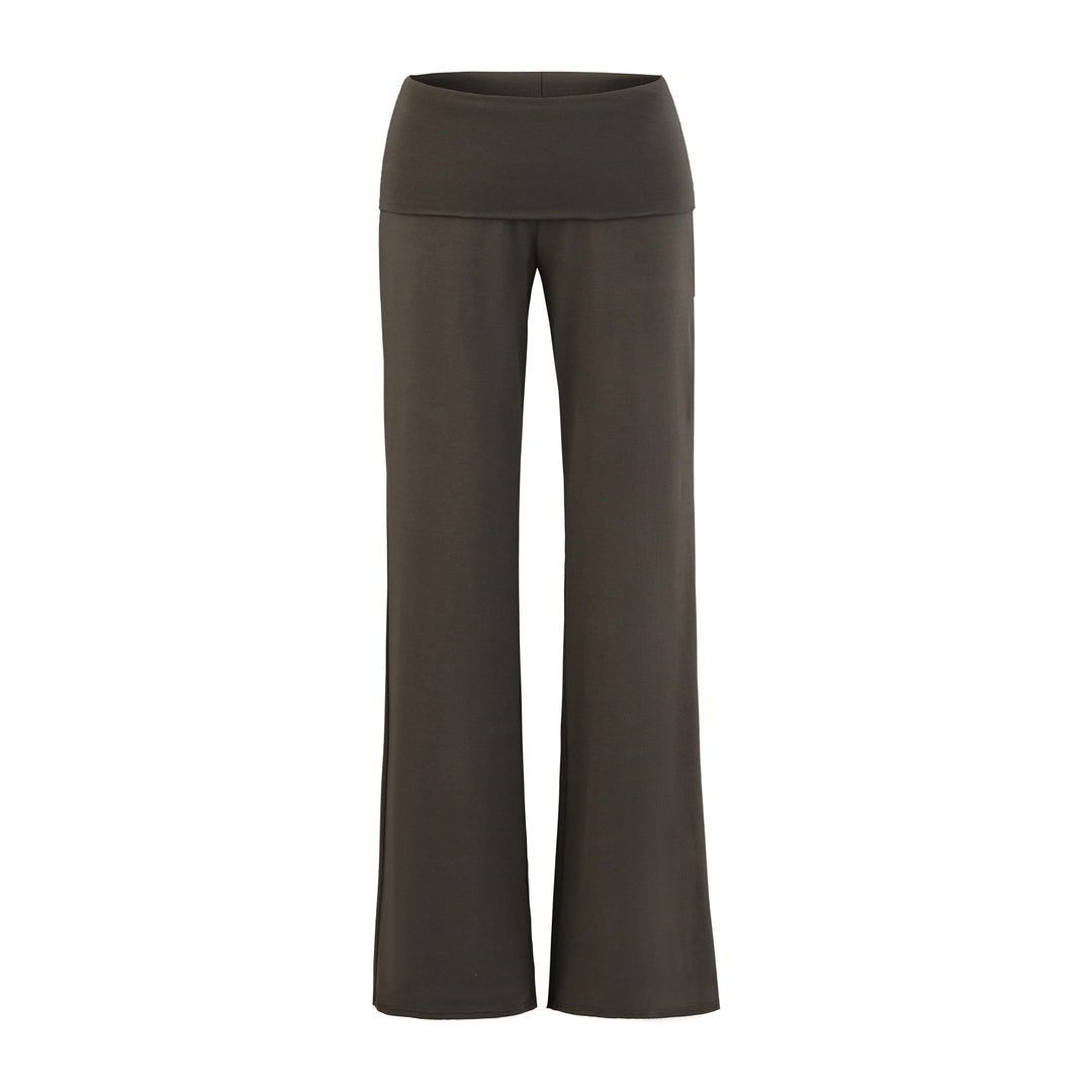 Damen weite Yoga-Hosen mit hohem Bund Drune