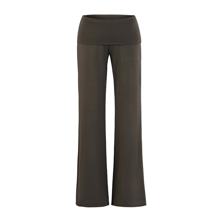 Damen weite Yoga-Hosen mit hohem Bund Drune
