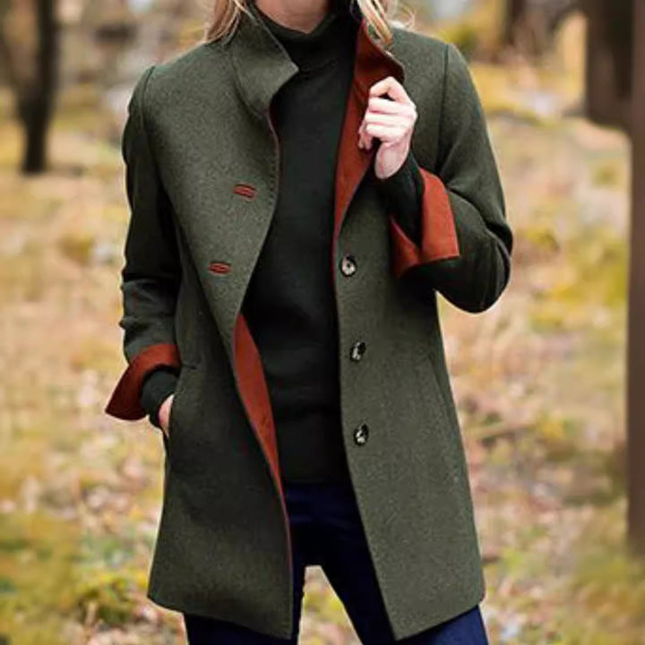 Damen Mantel aus hochwertigem Wolle-Mix Drune
