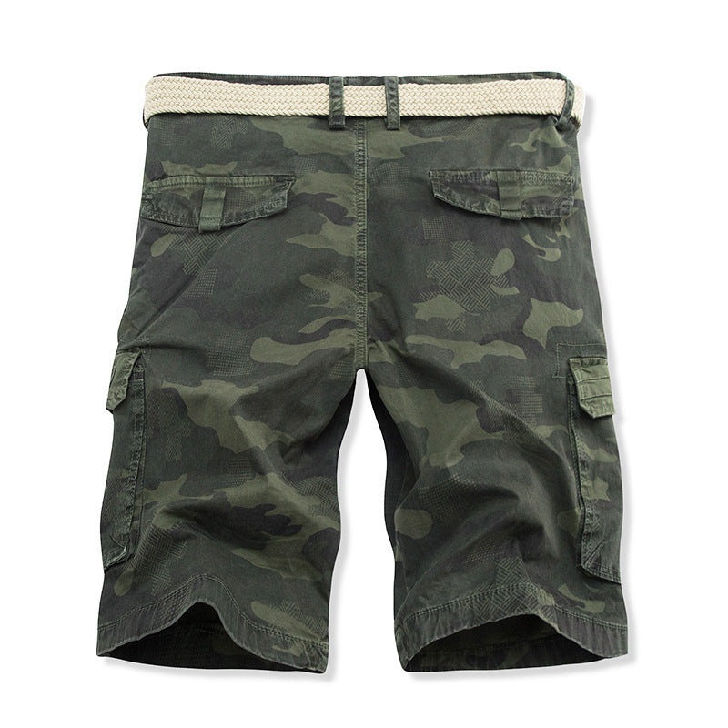 Herren Cargo-Shorts mit mehreren praktischen Taschen und verstellbarem Kordelzug Drune