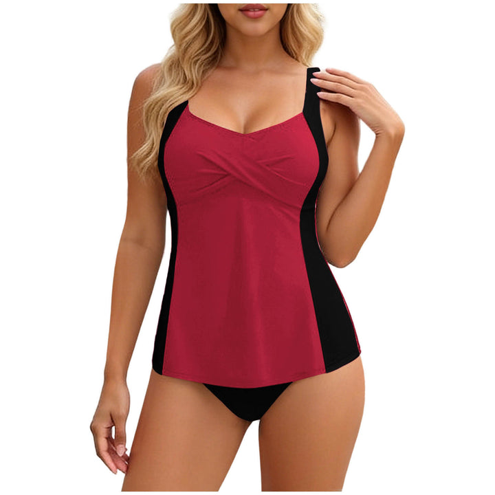 Damen Tankini mit elegantem Wickeldesign und figurformenden Einsätzen Drune