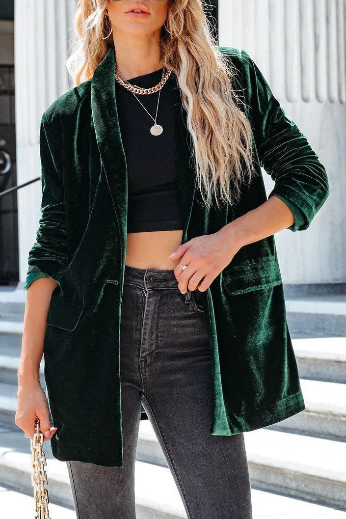 Drune | Think Twice Samt Strickjacke Mantel
