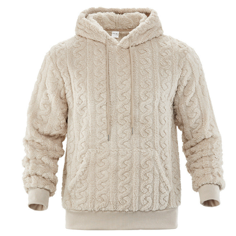 Damen Kuscheliger Fleece-Hoodie mit Strukturmuster Drune