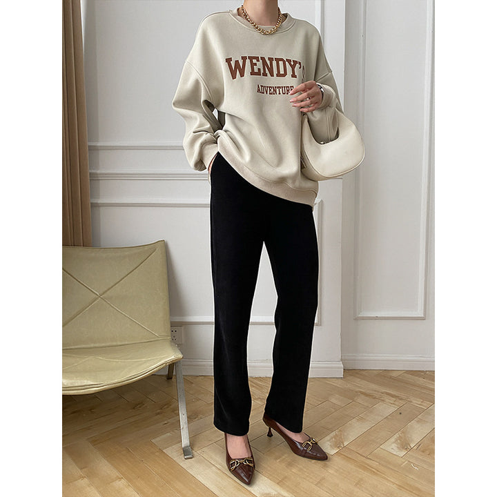 Damen Bequeme Loungehose mit weitem Bein Drune