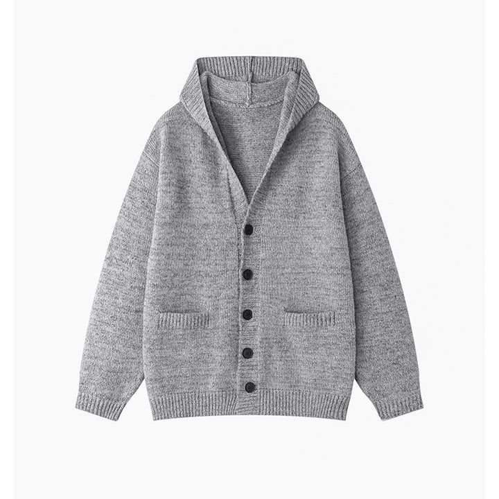 Damen gemütliche Strickjacke mit offenem Kragen und praktischen Taschen Drune