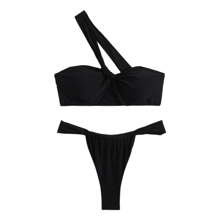 Damen Einseitiger Bandeau Bikini Drune