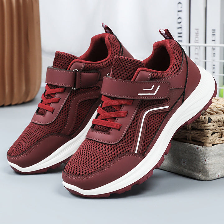 Herren nan atmungsaktiver Mesh-Freizeitsneaker mit Klettverschluss, ergonomischer EVA-Zwischensohle und profiliertem Gummi-Outdoorsohle Drune