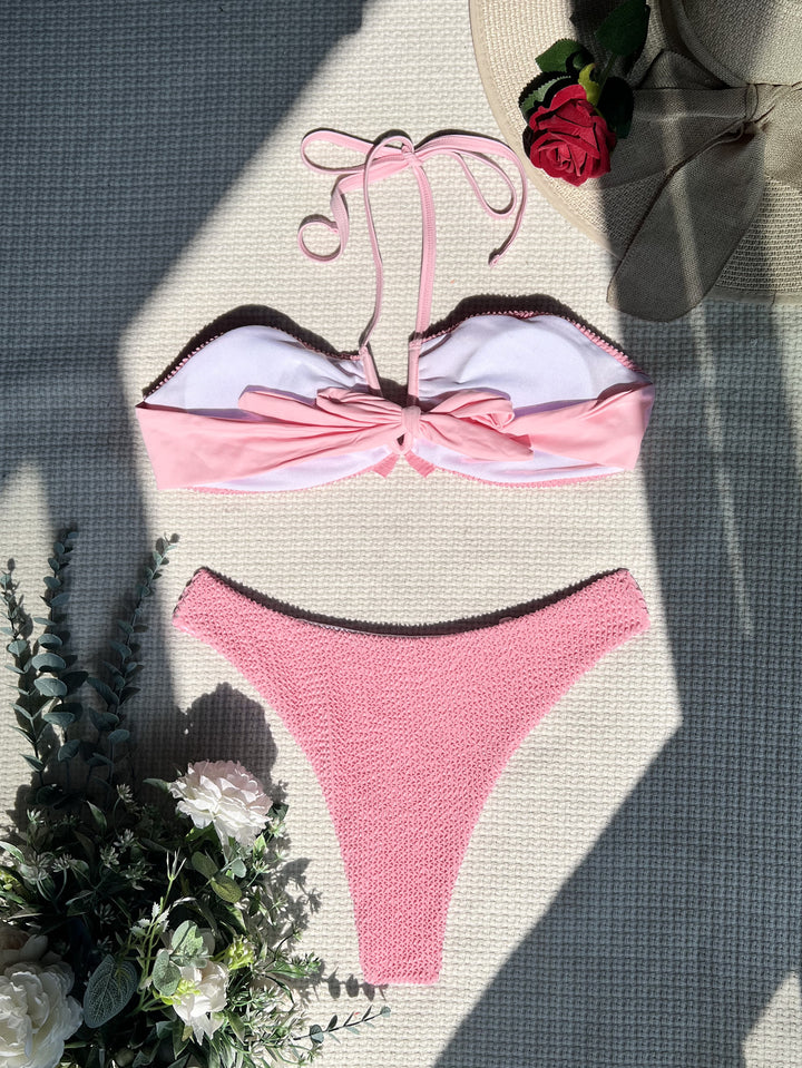 Damen Bandeau-Bikini mit raffinierten Rüschendetails Drune