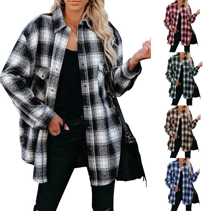 Damen Flanellhemd Drune
