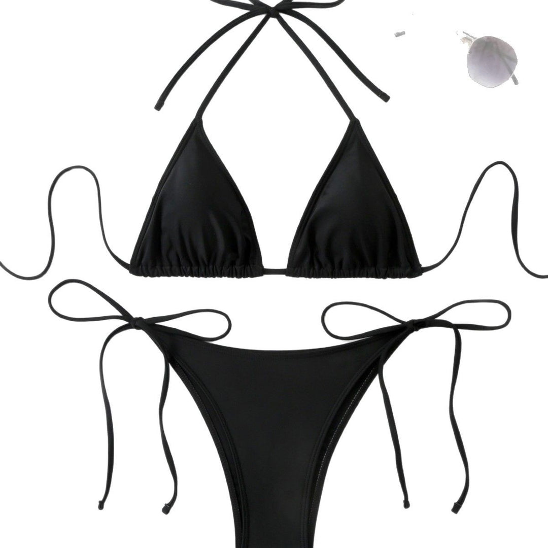 Damen Triangel-Bikini mit verstellbaren Bindebändern Drune