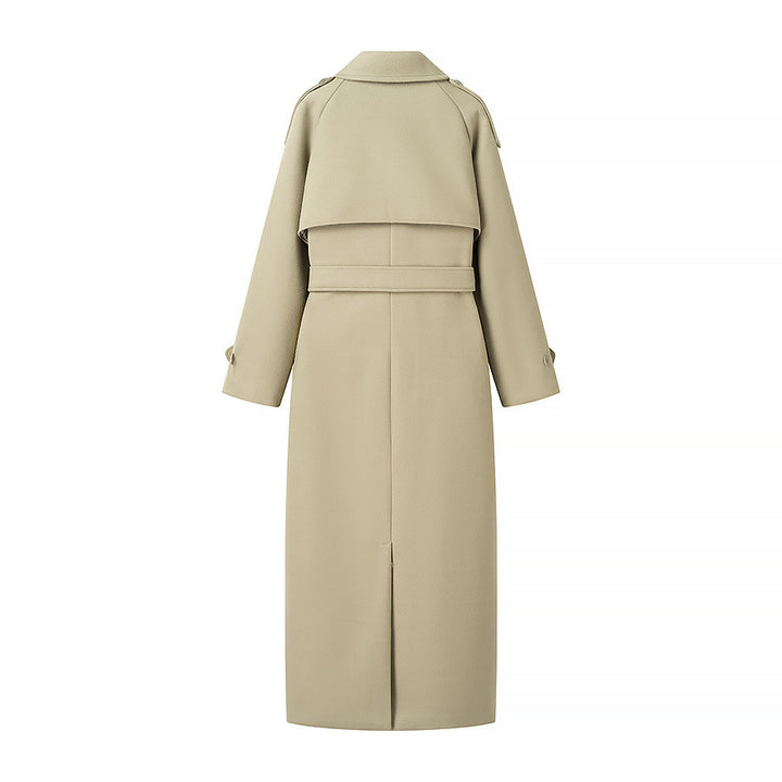 Damen Trenchcoat mit doppelter Knopfleiste und praktischem Gürtel Drune