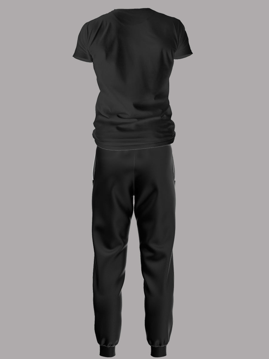 Damen Sportanzug mit motivierendem Aufdruck Drune