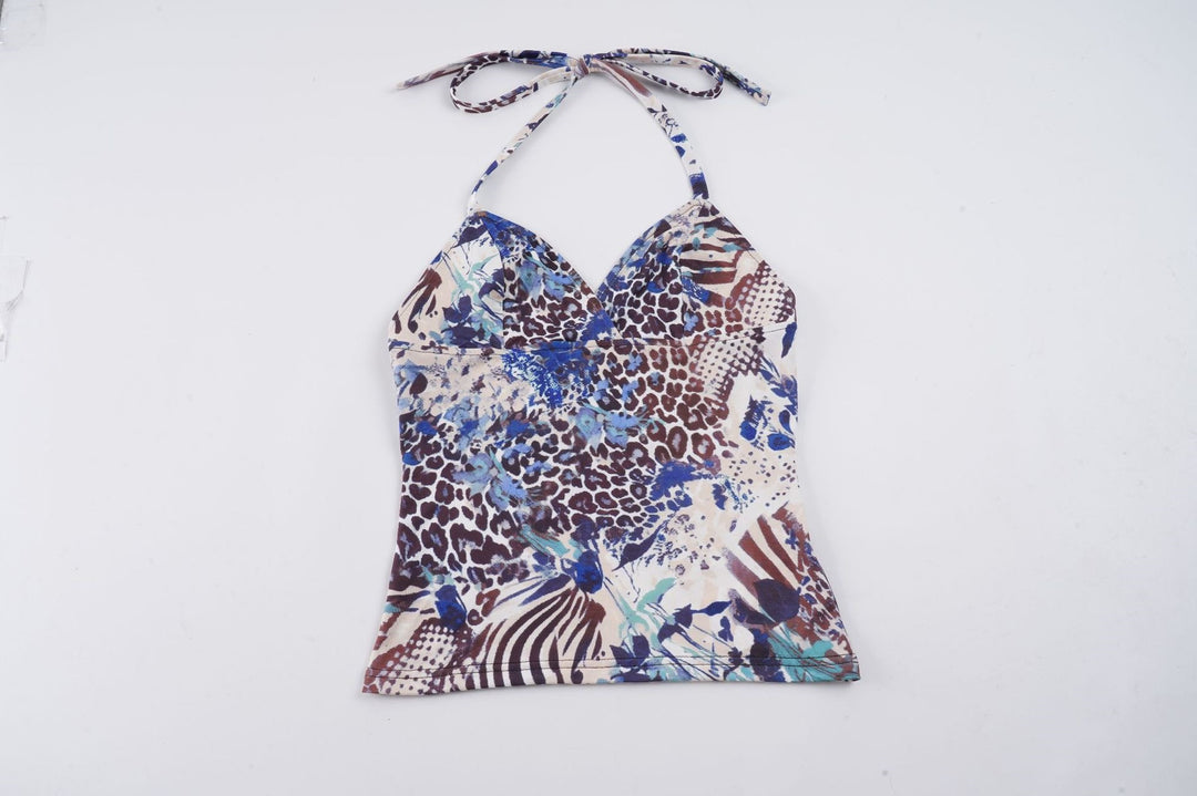 Damen-Bikinitop mit floralem und animalischem Muster Drune