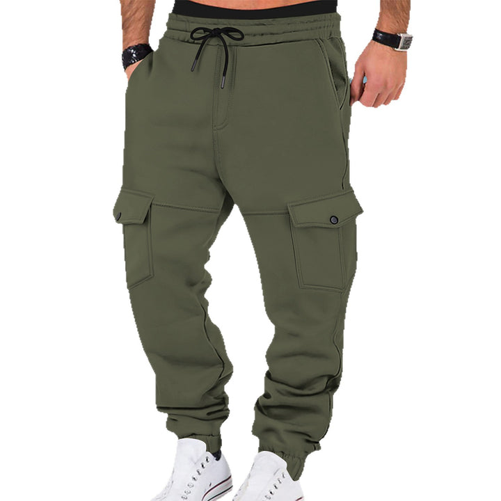 Herren Cargo-Sweatpants mit praktischen Seitentaschen und elastischem Bund Drune