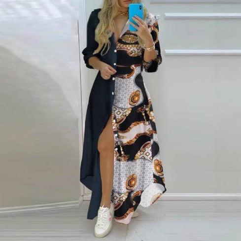 Damen Kimono-Robe mit Printdesign Drune