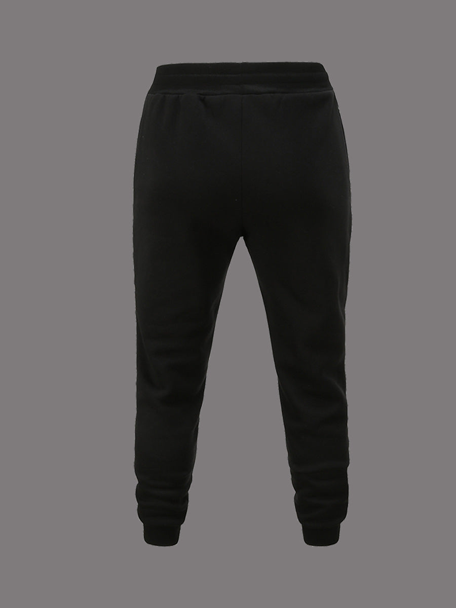 Damen Sportliche Slim Fit Jogginghose mit auffälligem Schriftzug Drune