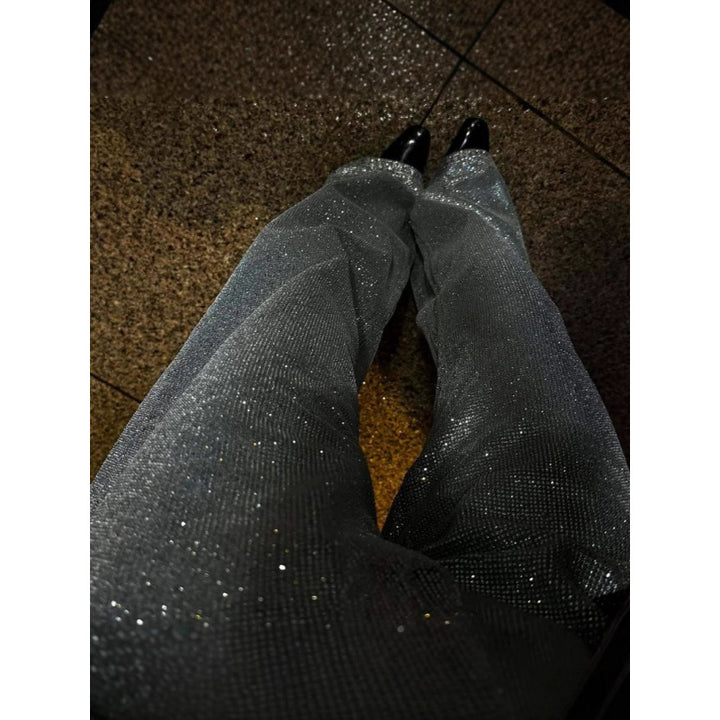 Damen Elegante Glitzerhose Drune