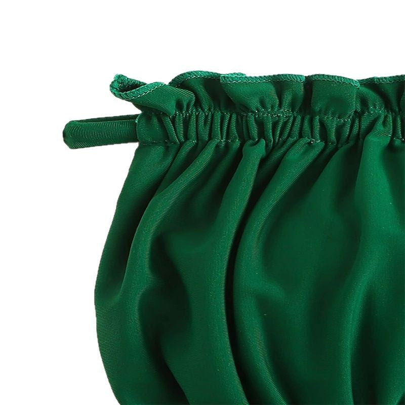 Damen Bandeau-Bikini mit gerafftem Design und Seitenschnürung Drune