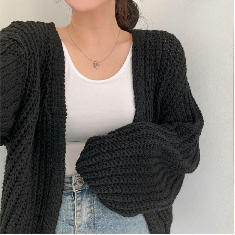 Drune | Offener Strickjacke Aus Dickem Strick Für Damen