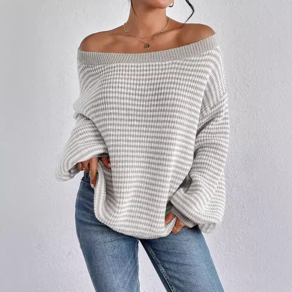 Damen Oversized Strickpullover Drune