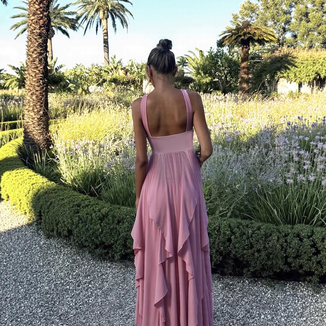 Damen Maxi-Kleid im Vintage-Stil Drune