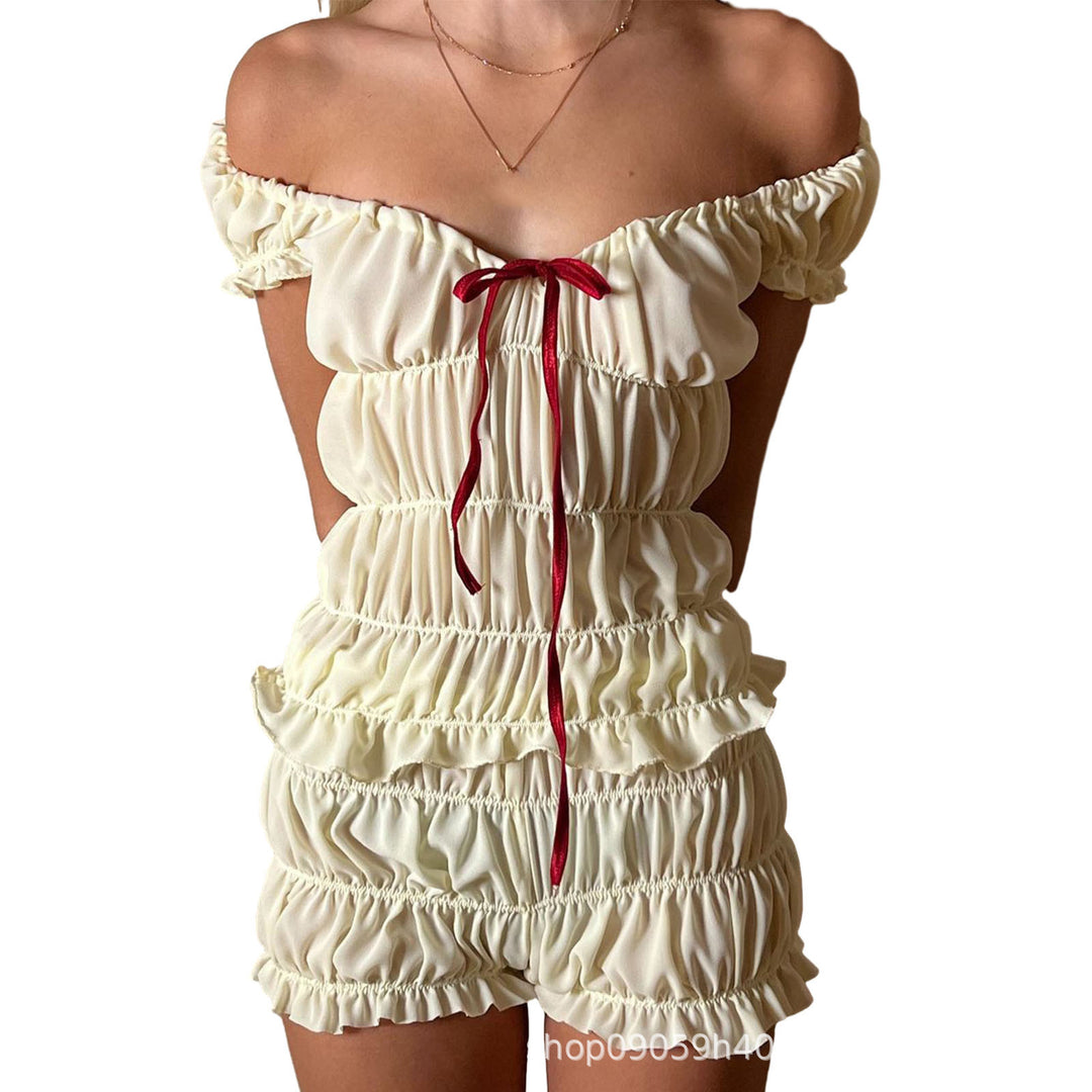Damen Off-Shoulder Sommeroverall Drune