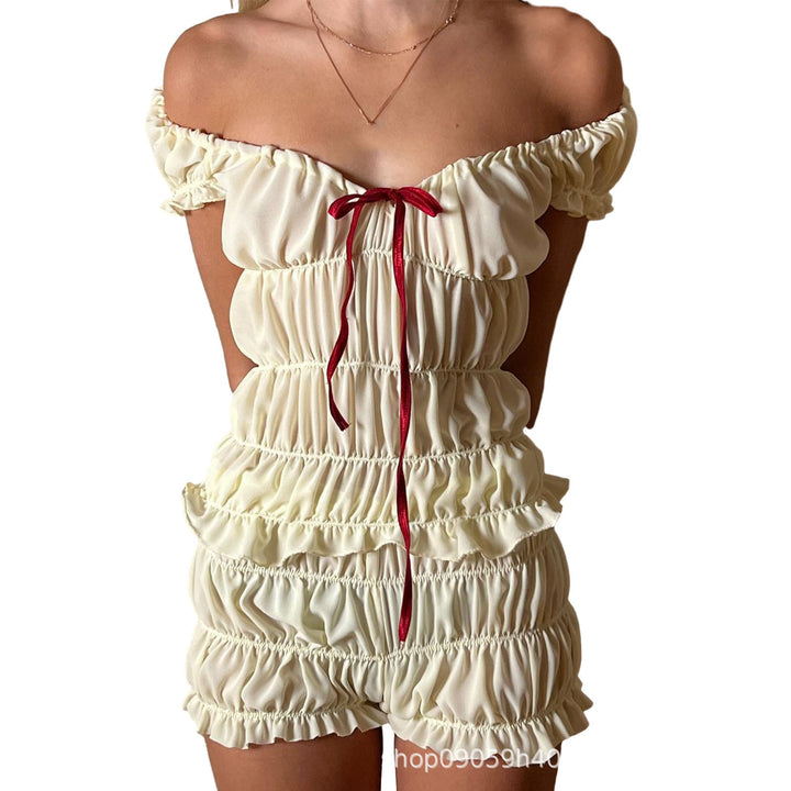 Damen Off-Shoulder Sommeroverall Drune