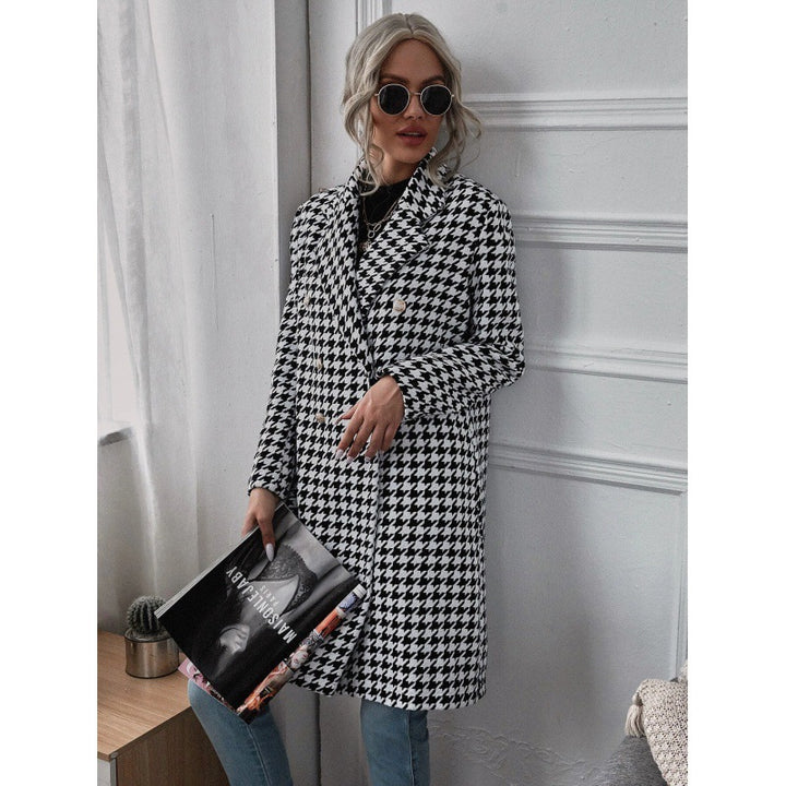 Damen Oversized Blazer im exklusiven Hahnentritt-Design Drune