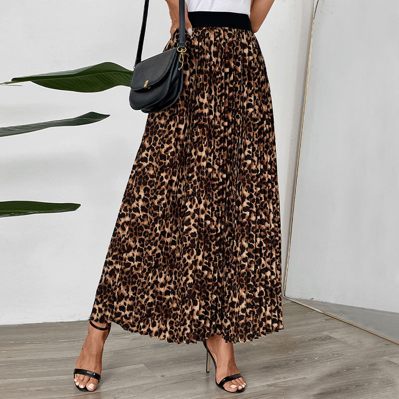Damen Maxirock mit Leopardenmuster Drune