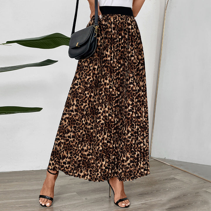 Damen Maxirock mit Leopardenmuster Drune