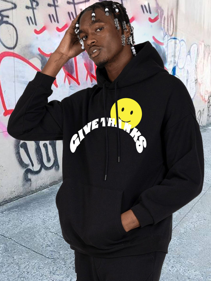 Herren Kapuzenpullover mit inspirierendem Print Drune