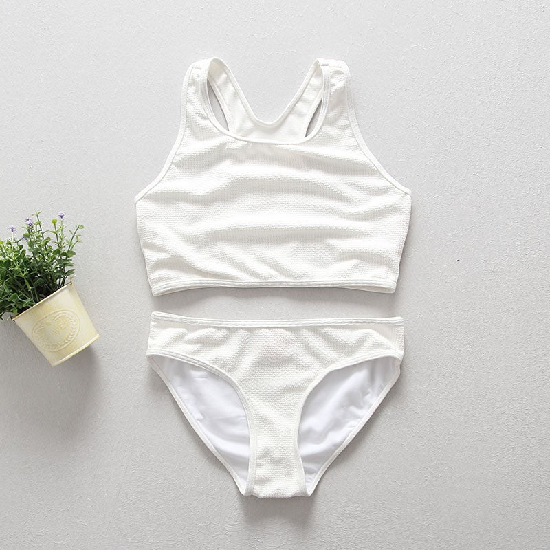Damen Badeanzug mit Volant und eleganter Rippstruktur Drune