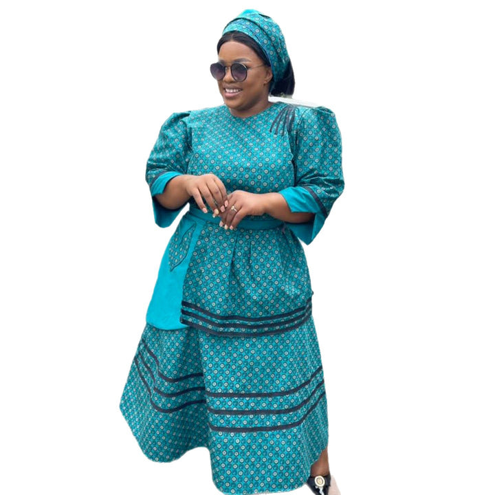 Damen Maxikleid mit strukturiertem Design und modischem Gürtel Drune