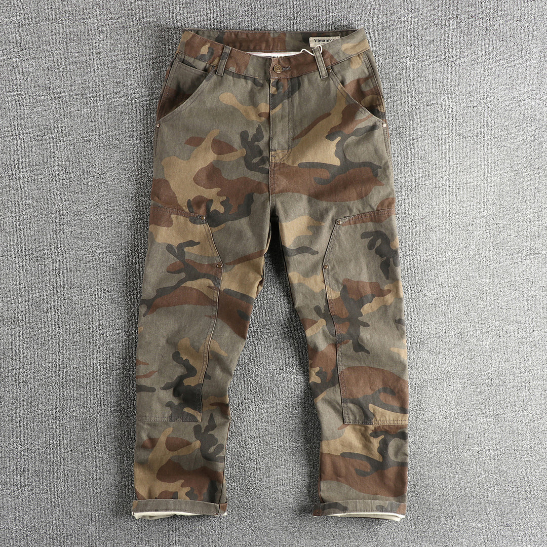 Herren Cargohose im modernen Camouflage-Design mit multifunktionalen Taschen Drune