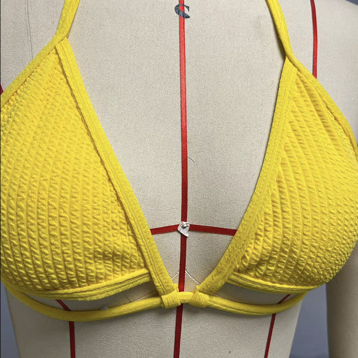 Damen Triangel-Bikini mit modischem Wickelrock Drune