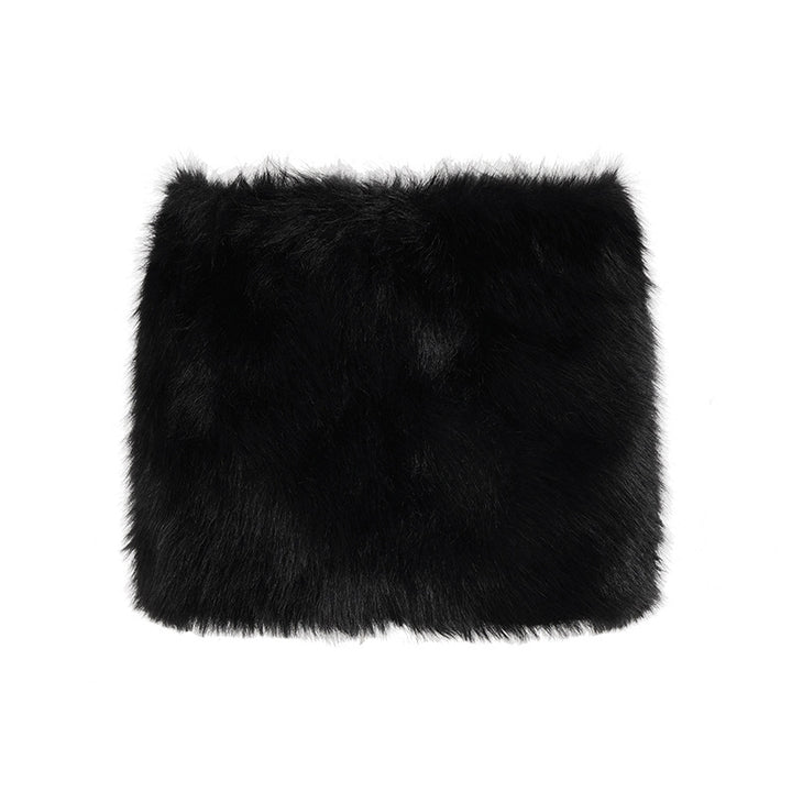 Damen Rock aus flauschigem Kunstfell Drune