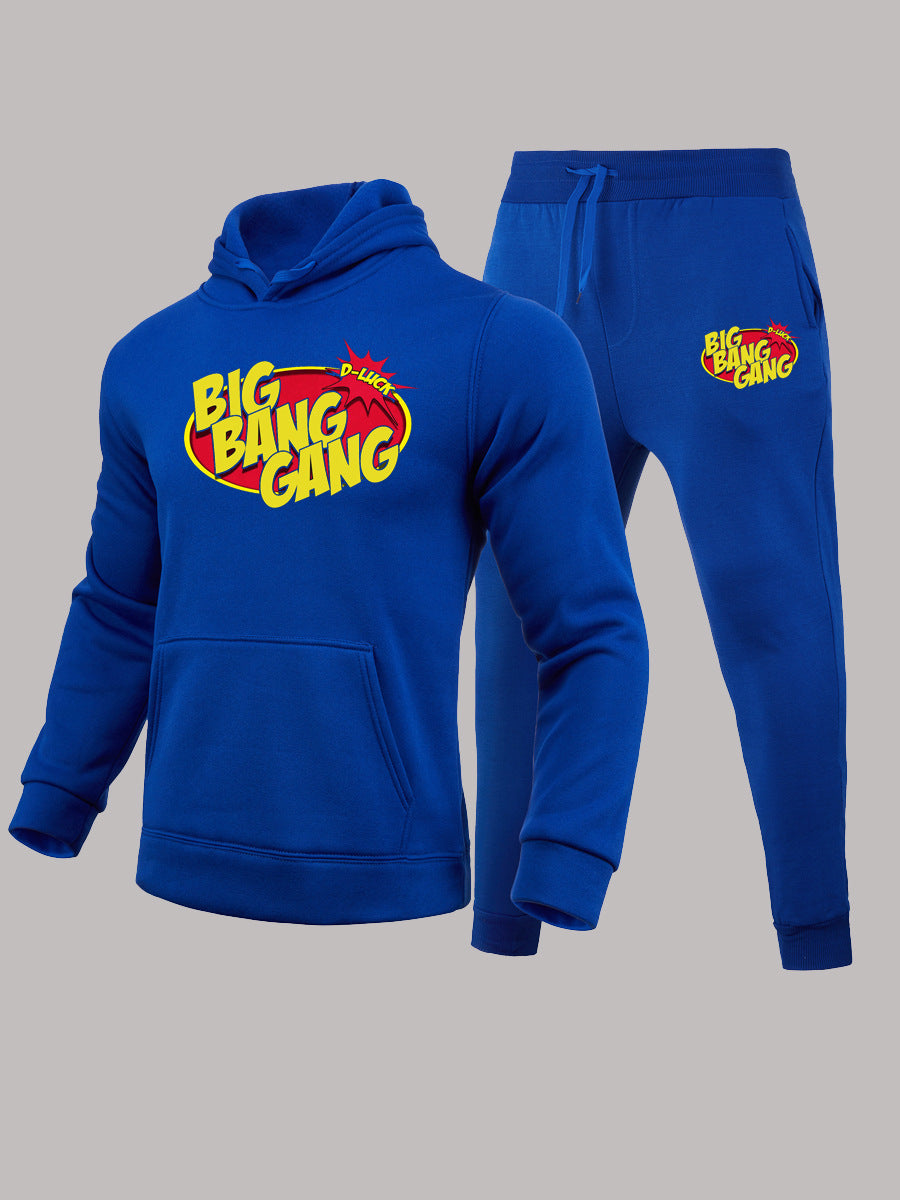 Damen Hoodie- und Jogginghose-Set mit auffälligem Logo-Druck Drune