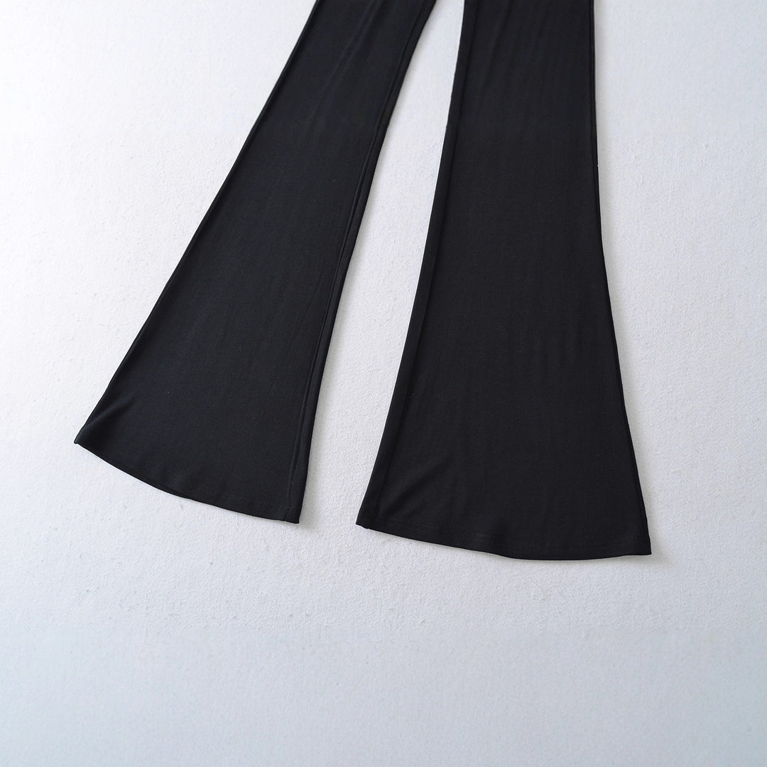Damen Hochbundige Stretch-Jeans mit Spitzenverzierung Drune