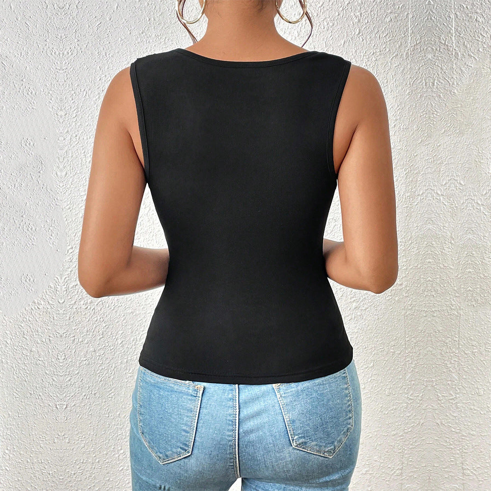 Damen asymmetrisches Top mit elegantem Design Drune