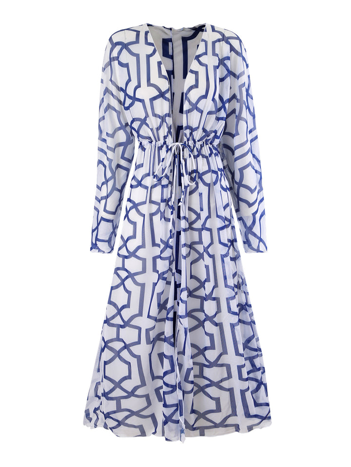 Damen Badeanzug mit elegantem Kimono und raffiniertem Gürtel Drune